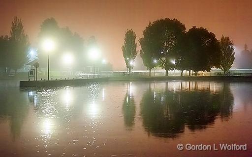 Foggy Night_35143-45.jpg - Photographed along the Rideau Canal Waterway at Smiths Falls, Ontario, Canada.